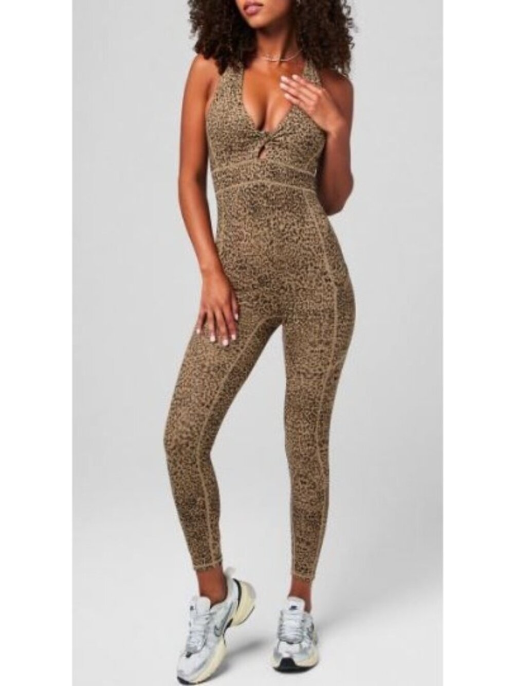 Fabletics Oasis Twist Front Pocket 7/8 Jumpsuit Women Size XL NWT Pureluxe
